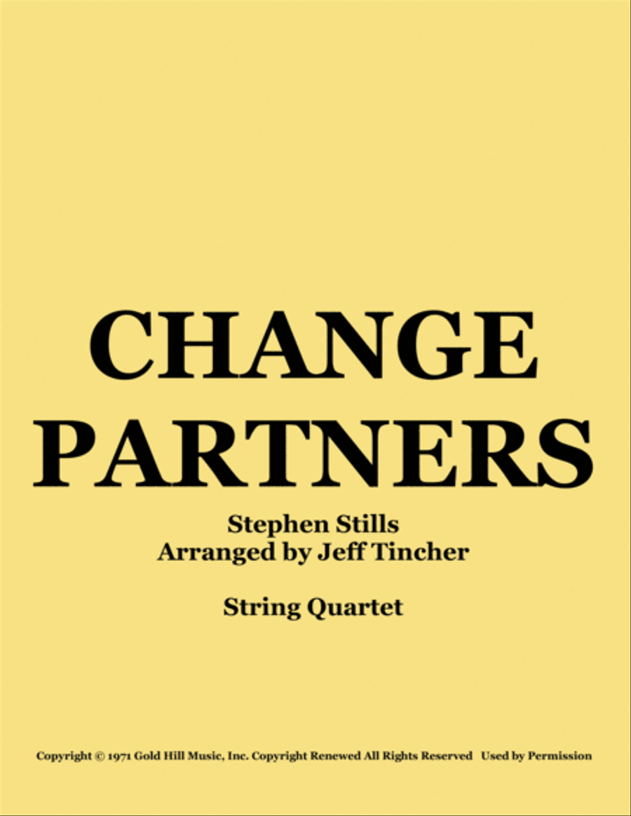 Change Partners Change Partners String Quartet scores gallery preview page 1