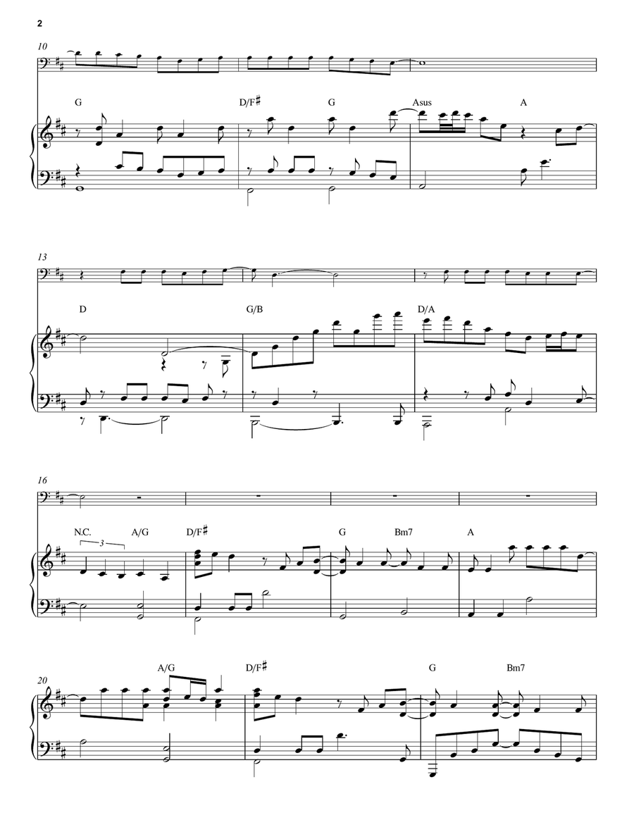 Anyone (with Optional Cello) Piano Solo scores gallery preview page 2