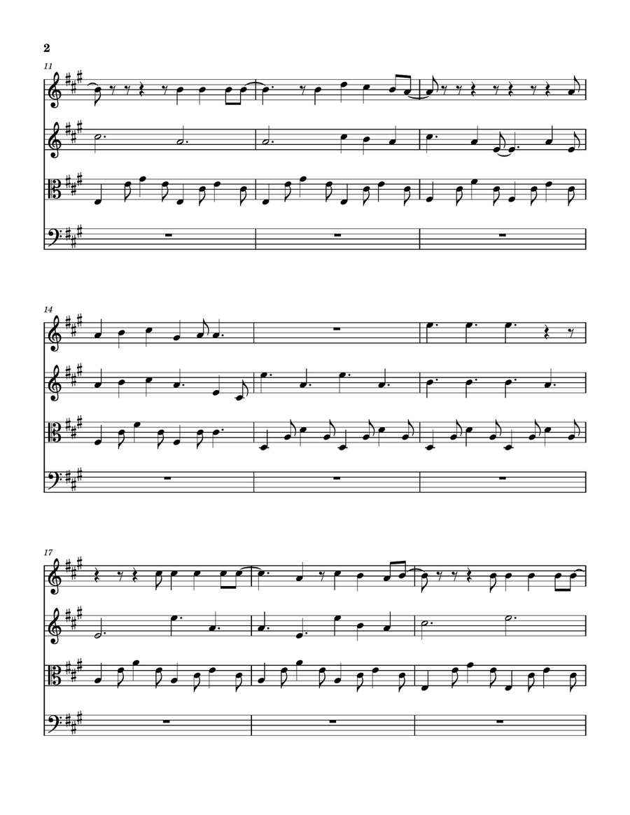 Shepherd Boy String Quartet scores gallery preview page 3