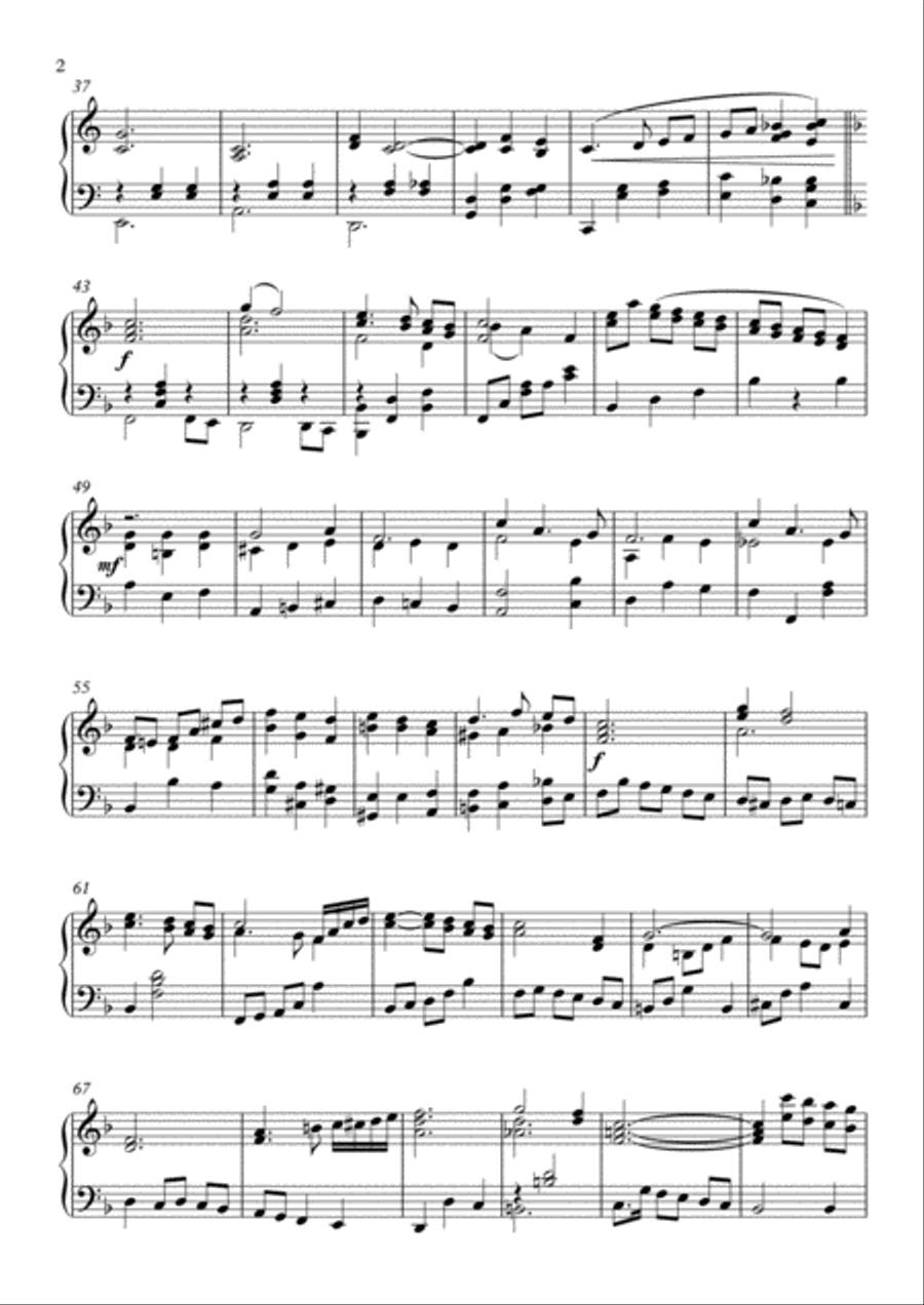 Moon River Piano Solo scores gallery preview page 2