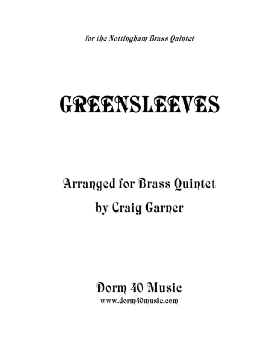 Greensleeves Greensleeves Brass Ensemble scores gallery preview page 1