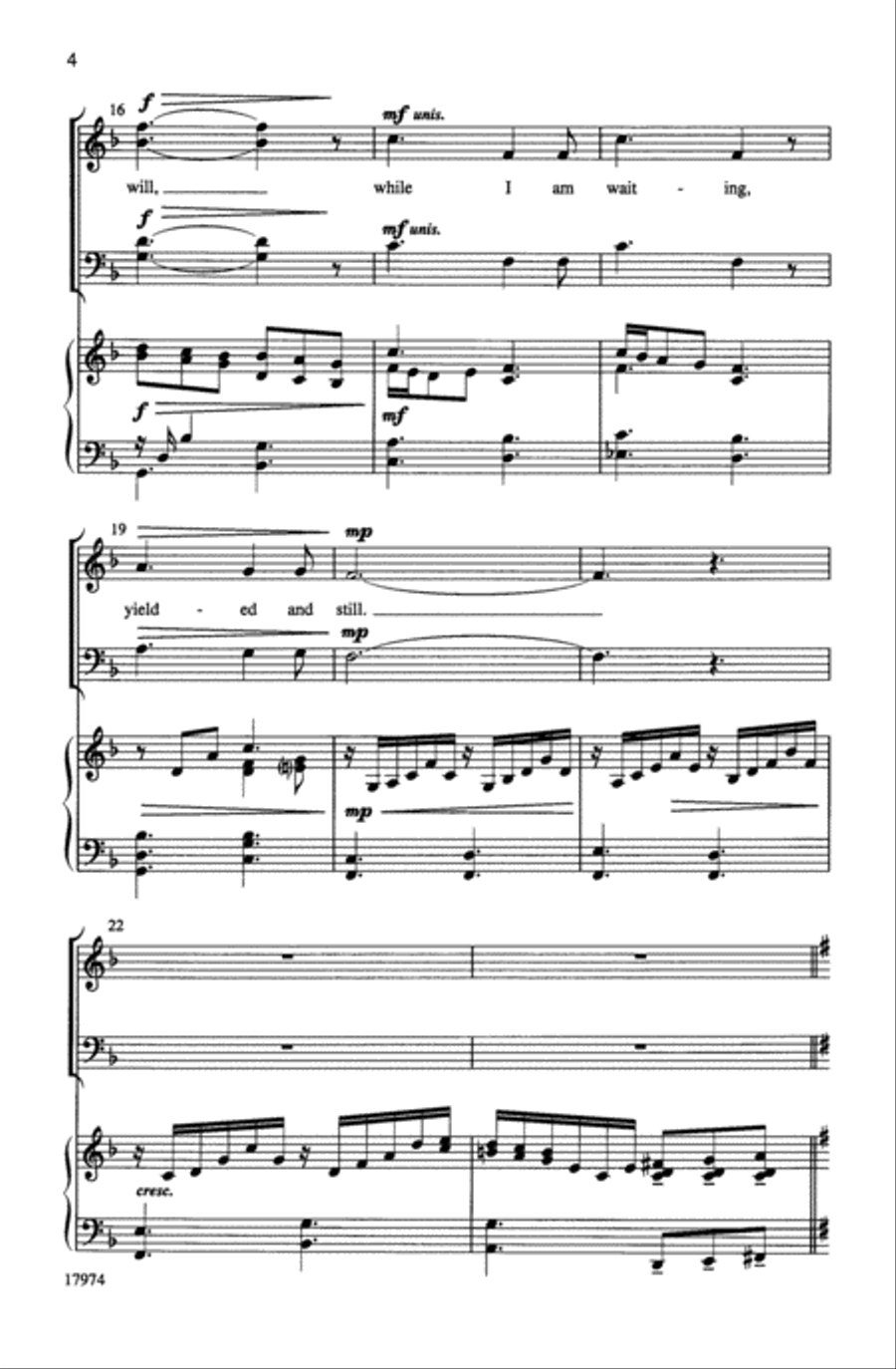 Have Thine Own Way 4-Part scores gallery preview page 4