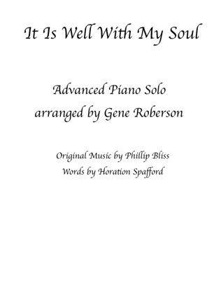 Book cover for It Is Well With My Soul Piano Solo (Advanced)
