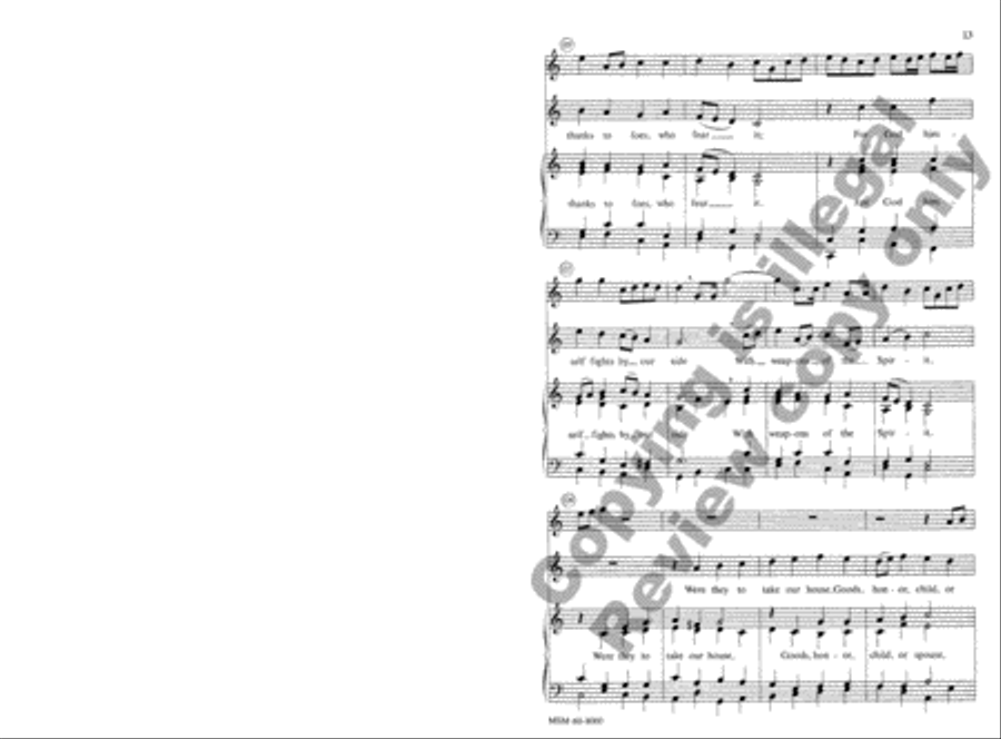 A Mighty Fortress 3-Part scores gallery preview page 13