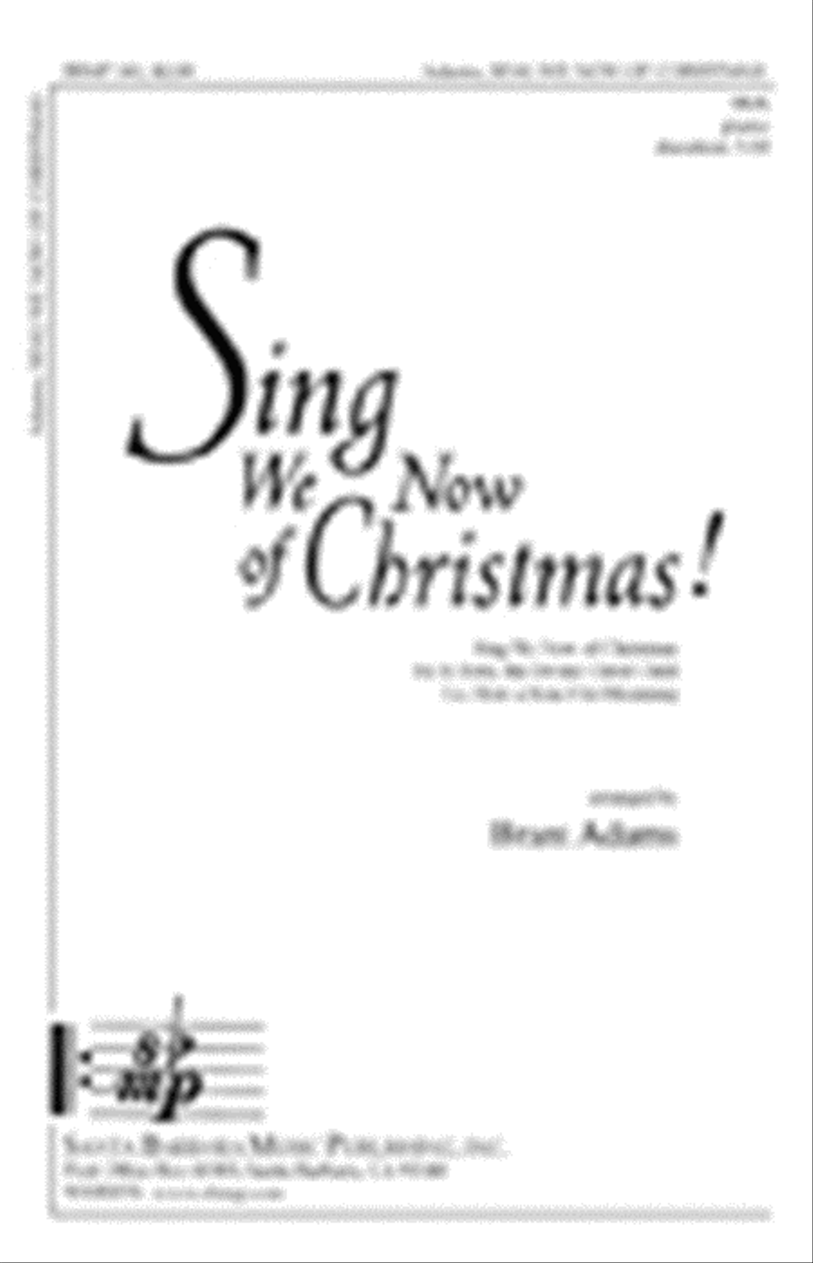 Sing We Now of Christmas - SSA Octavo SSA scores gallery preview page 1