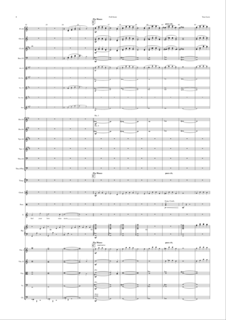 Your Love Your Love Full Orchestra scores gallery preview page 6