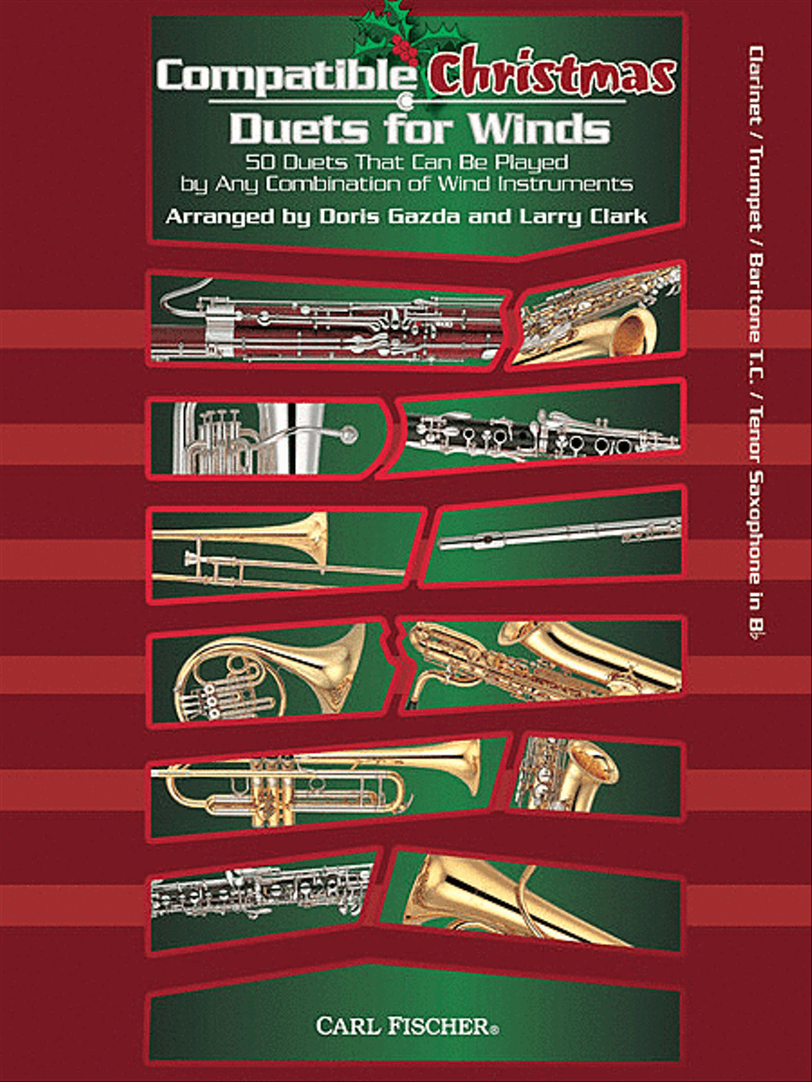 Compatible Christmas Duets for Winds B-Flat Clarinet scores gallery preview page 1