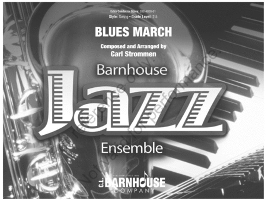 Blues March Jazz Ensemble scores gallery preview page 2