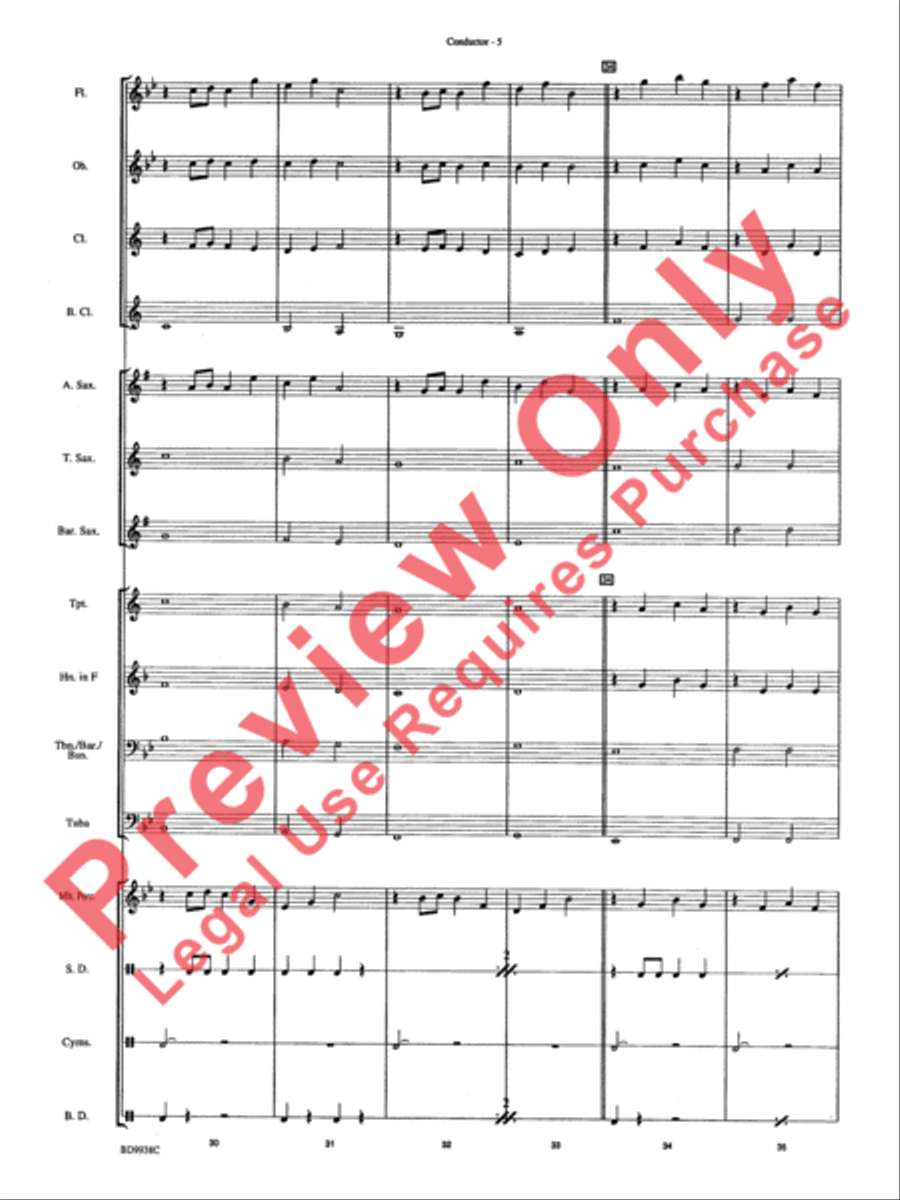 Overture 1812 Overture 1812 Concert Band scores gallery preview page 7