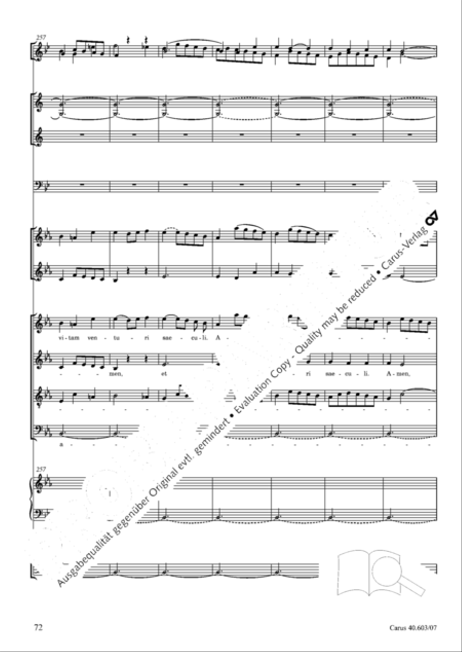 Grosse Orgelsolomesse in Es 4-Part scores gallery preview page 85