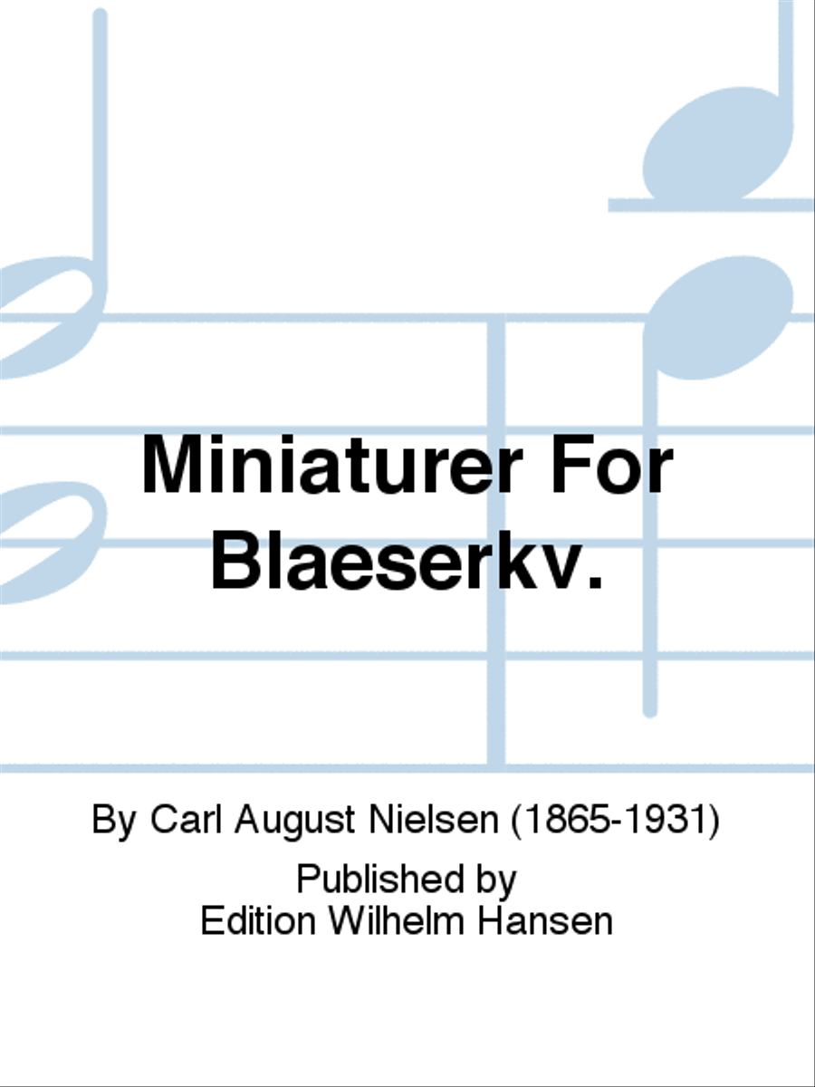 Miniaturer For Blæserkv. Miniaturer For Blæserkv. Miniature Score scores gallery preview page 1
