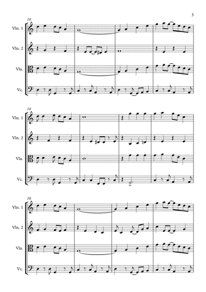 Sleigh Ride - for String Quartet image number null