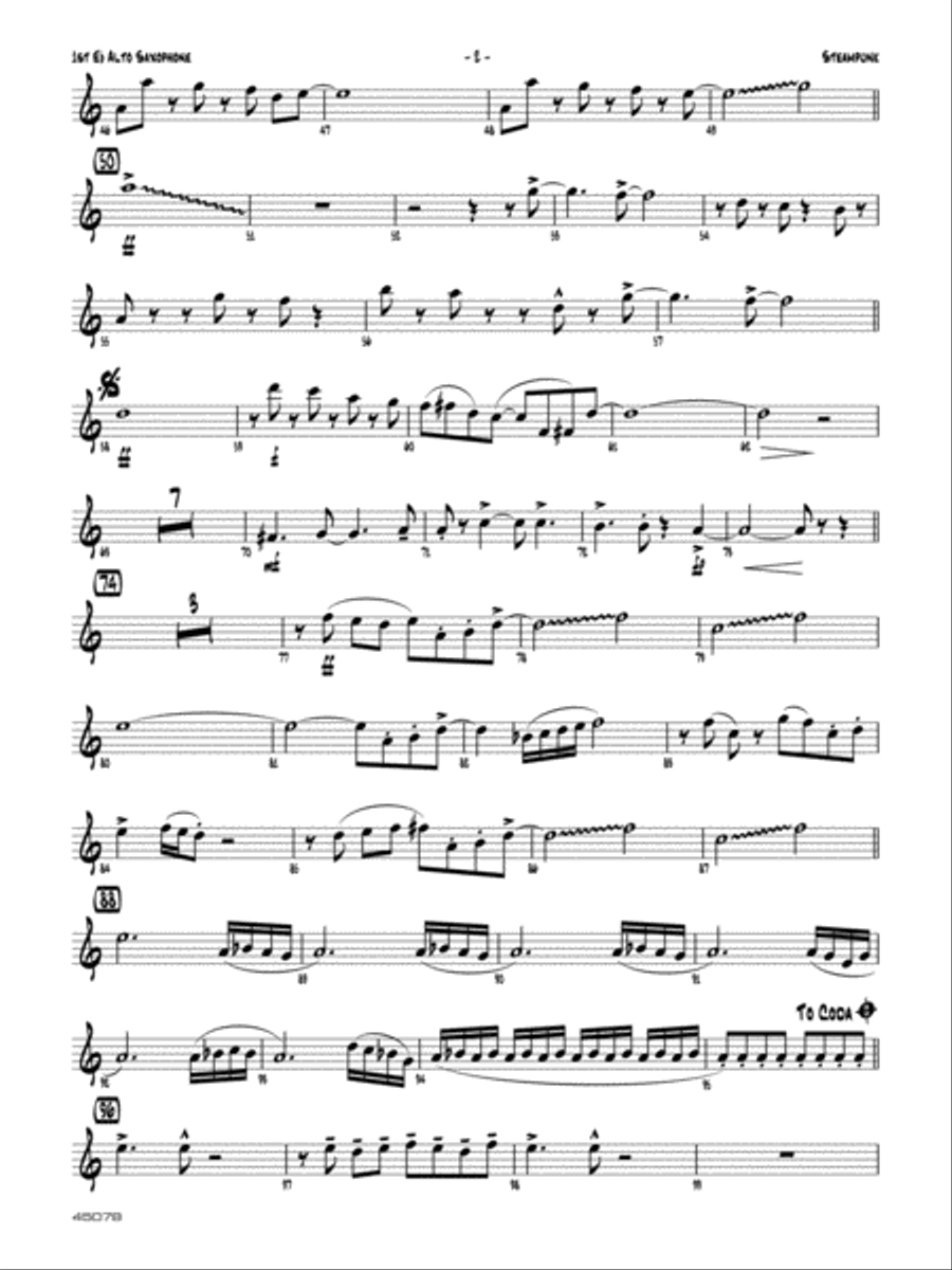 Steampunk: E-flat Alto Saxophone Jazz Ensemble scores gallery preview page 2