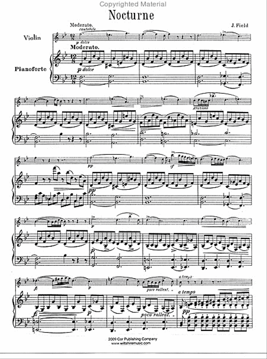 Nocturne Nocturne Violin Solo scores gallery preview page 2
