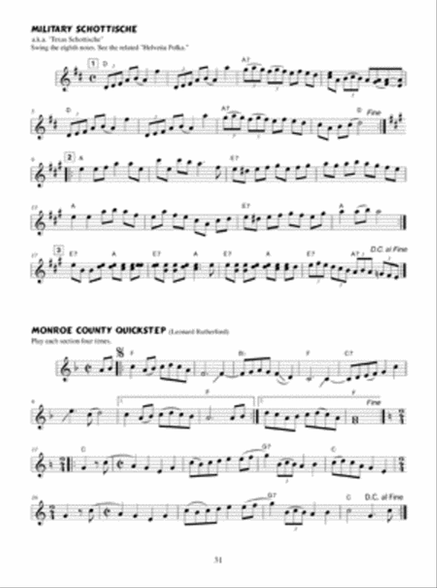 Favorite American Listening Pieces, Two-Steps & Marches for Fiddle Violin scores gallery preview page 2