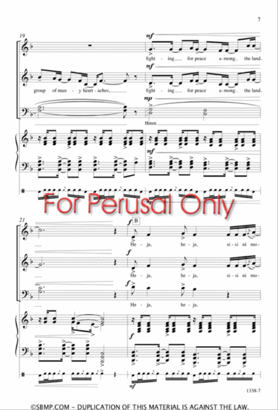 Sisi ni moja - SATB Octavo 4-Part scores gallery preview page 6