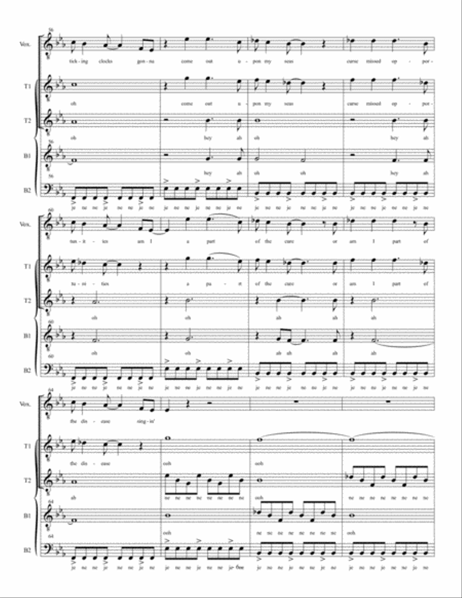 Clocks Clocks 4-Part scores gallery preview page 6