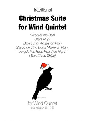 Book cover for Christmas Suite for Wind Quintet (Carols of the Bells, Silent Night, Ding Dong! ...)