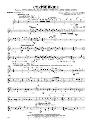 Corpse Bride, Selections from: E-flat Alto Saxophone
