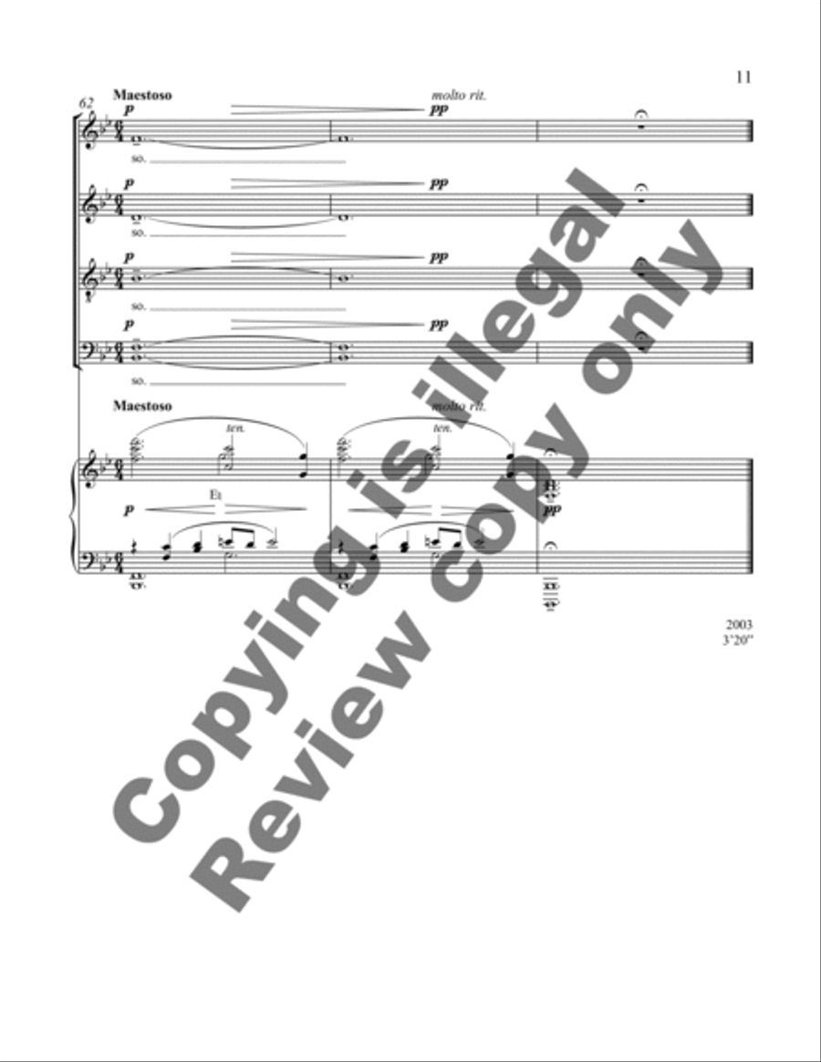 The Oxen (Choral Score) 4-Part scores gallery preview page 12