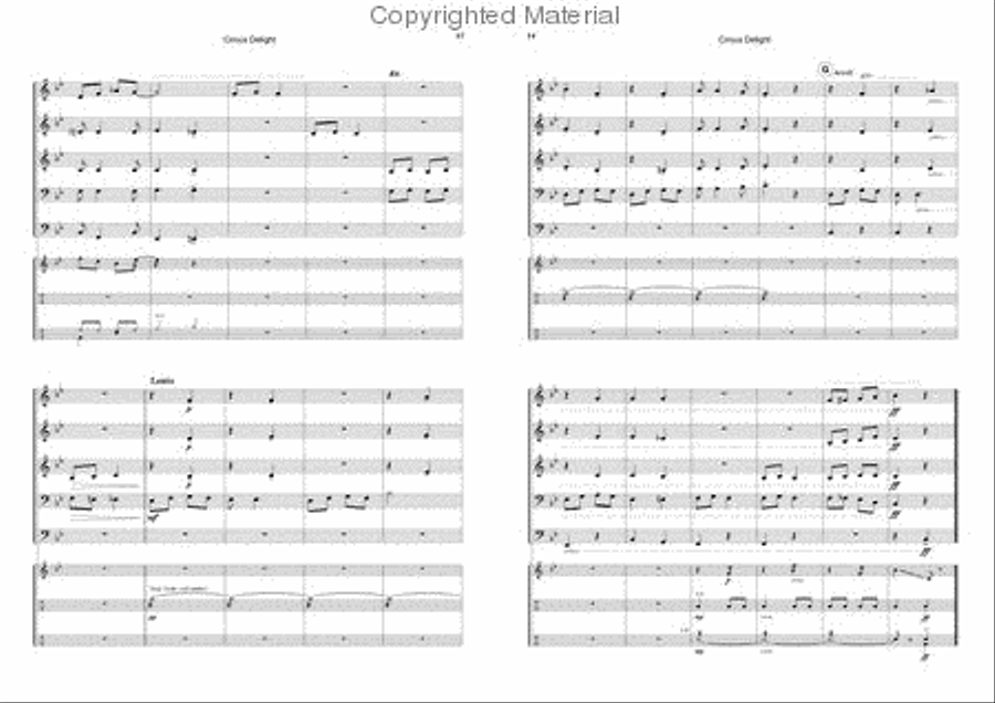 Circus Delight Brass Band scores gallery preview page 7