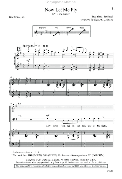Now Let Me Fly (SATB) image number null