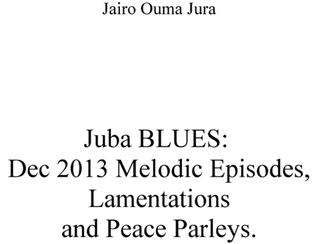 Juba (Blues) Lamentations by Jairo Ouma Jura "2018 Chamber Music Contest Entry"