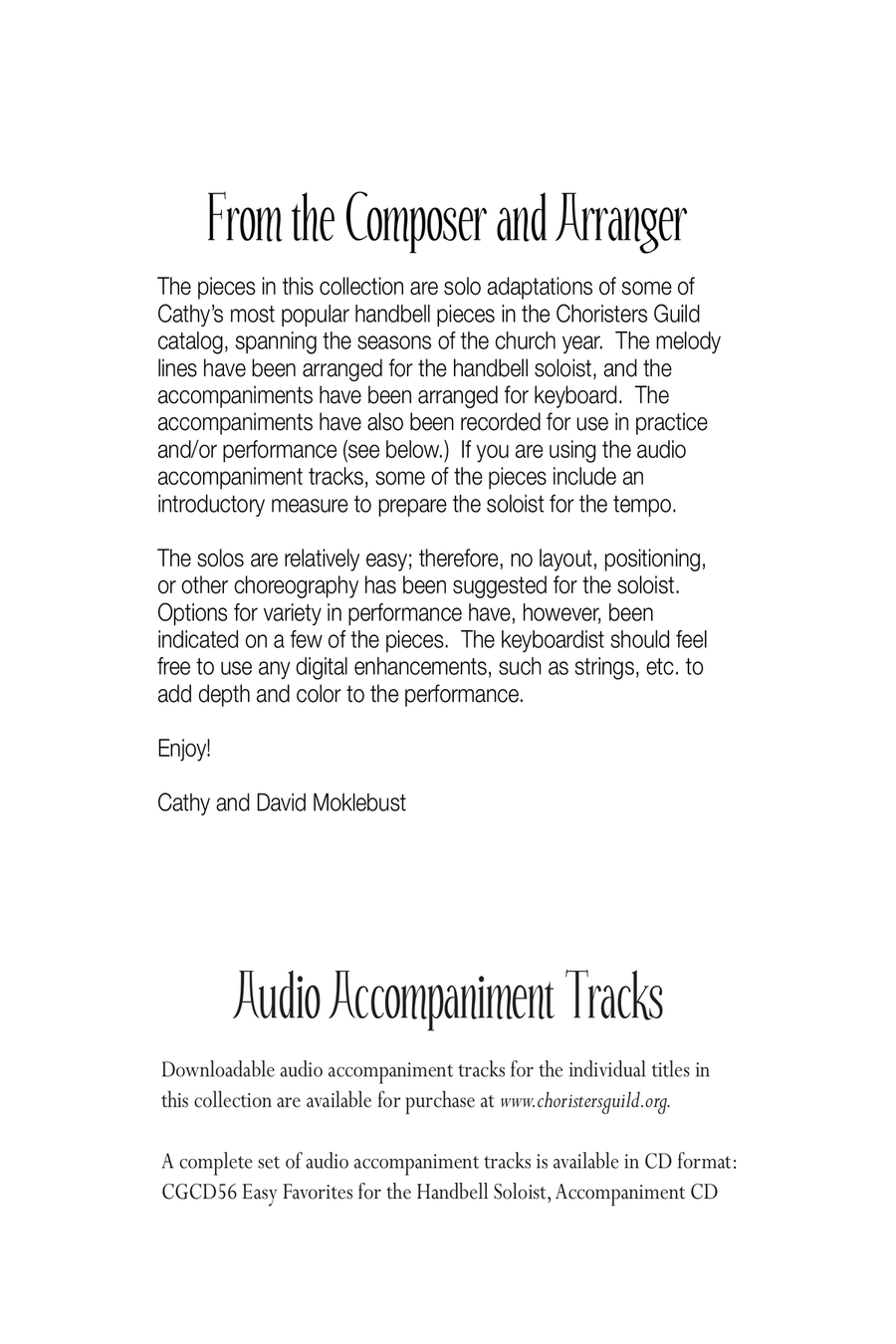 Easy Favorites for the Handbell Soloist: Soloist Score Percussion scores gallery preview page 3