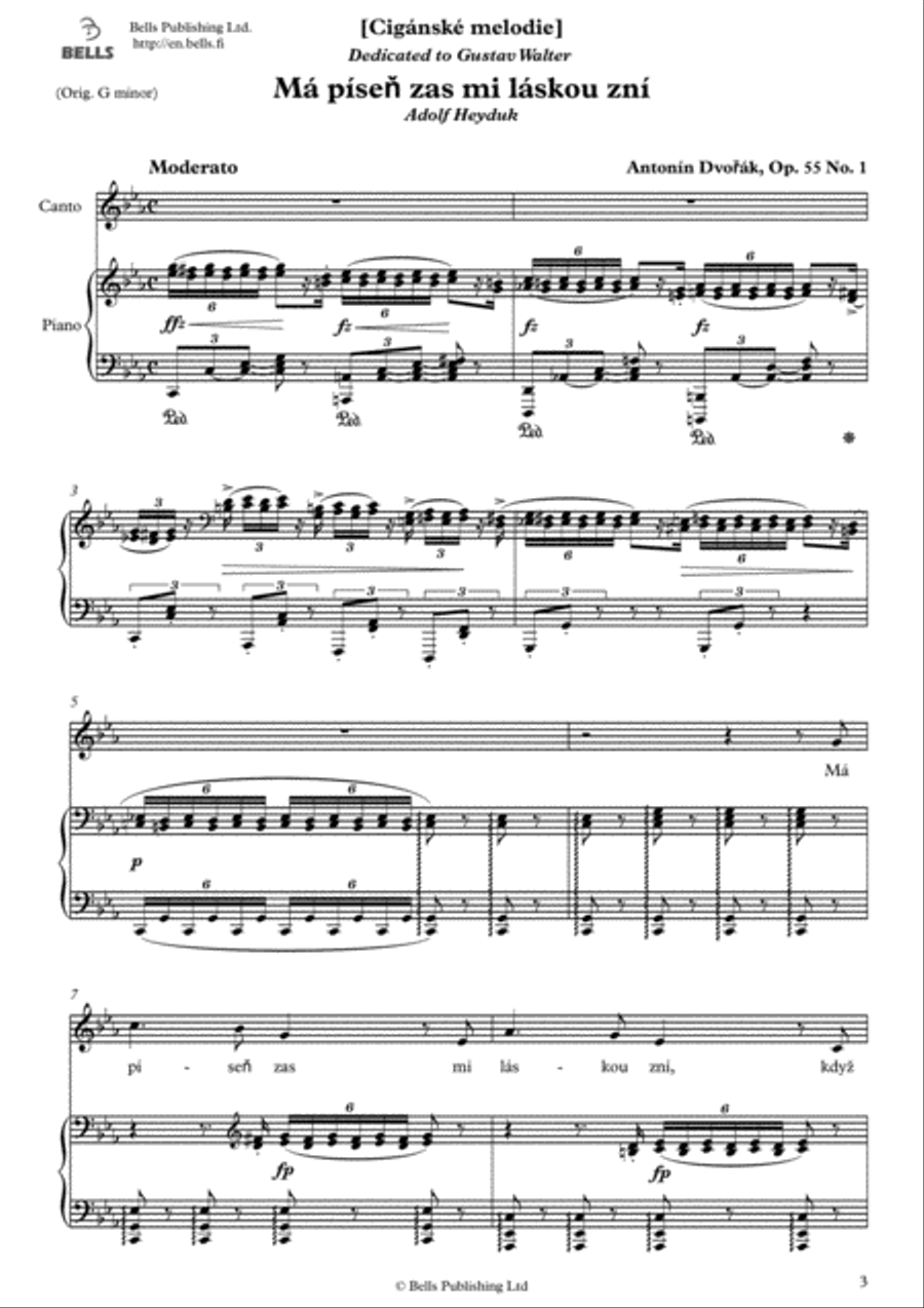 Gypsy Melodies, Op. 55 Voice Solo scores gallery preview page 3