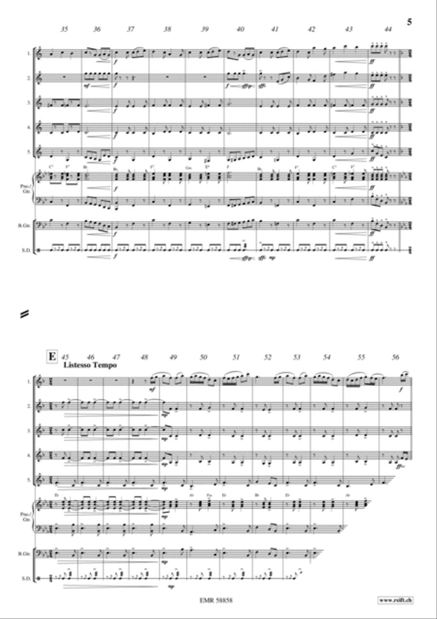 Celtic Party Clarinet Quintet scores gallery preview page 6