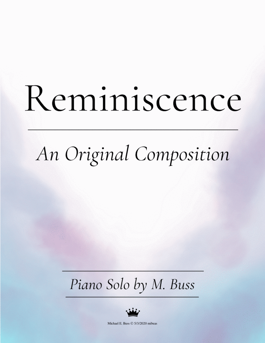 Reminiscence - piano solo Piano Method scores gallery preview page 1