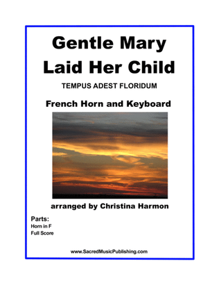 Book cover for Gentle Mary Laid Her Child – French Horn and Keyboard