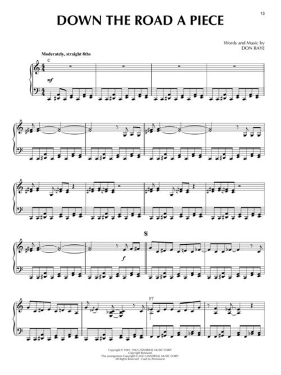 Boogie Woogie Piano Solo scores gallery preview page 6
