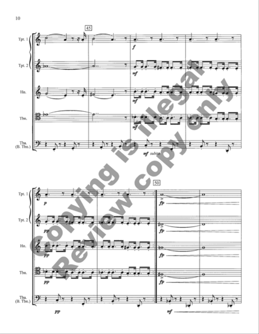 Inaugural Marches Inaugural Marches Brass Quintet scores gallery preview page 25