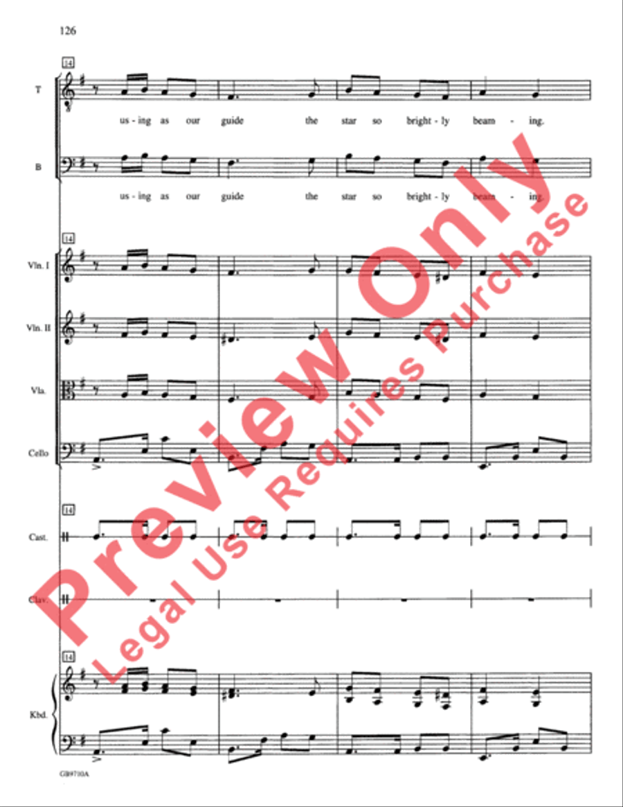 A Festival of Lessons and Carols Choir scores gallery preview page 127