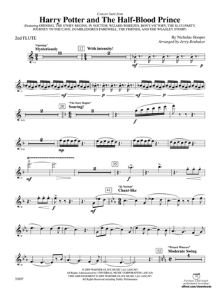Harry Potter and the Half-Blood Prince, Concert Suite from: 2nd Flute