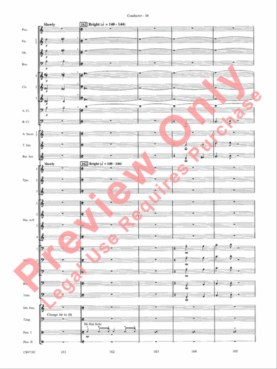 Gershwin! (Medley) Concert Band scores gallery preview page 37