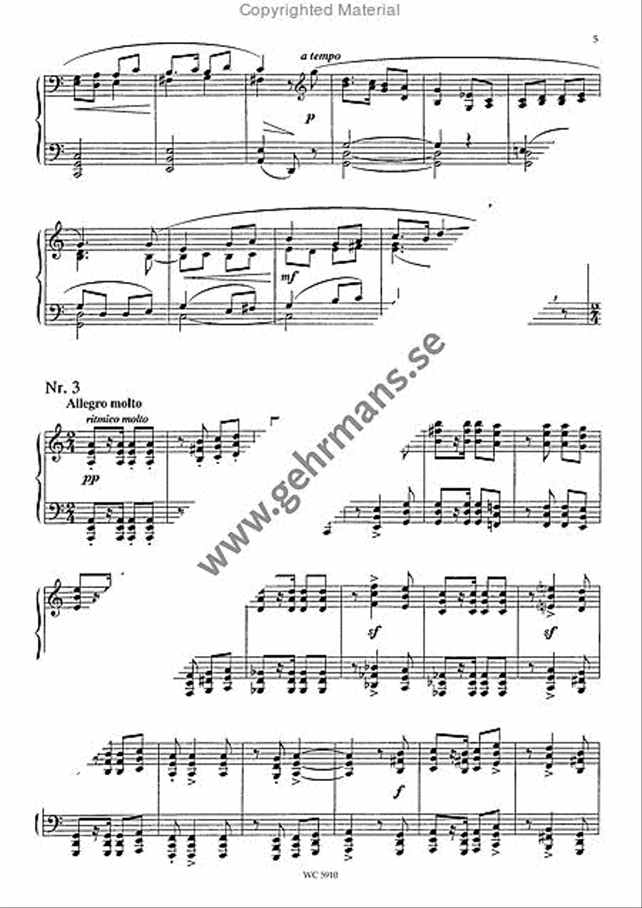 Wermlandia-Variationer Piano Solo scores gallery preview page 3