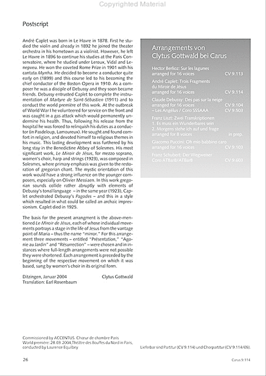 Trois Fragments de son Trois Fragments de son Choir scores gallery preview page 29