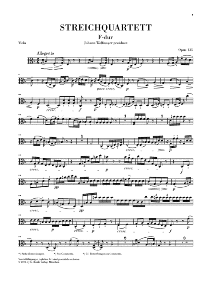 String Quartet F Major Op. 135 String Quartet scores gallery preview page 4