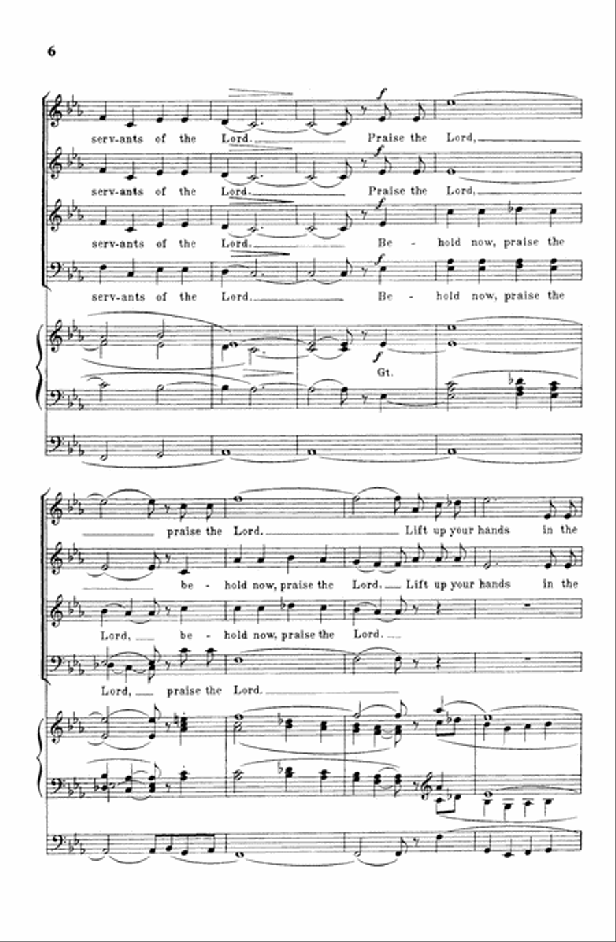 Surely the Lord Is in This Place 4-Part scores gallery preview page 6
