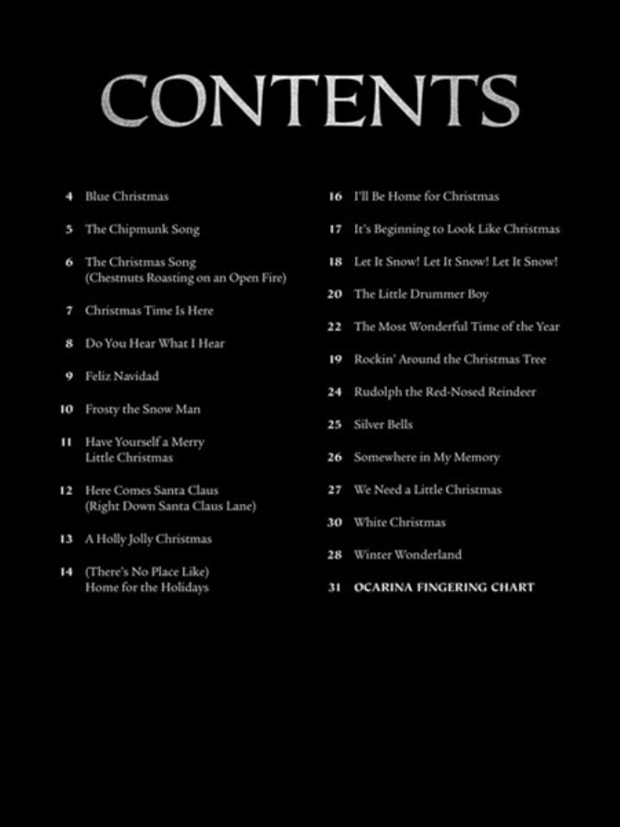 Christmas Favorites for Ocarina ocarina scores gallery preview page 2