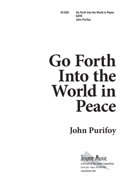 Go Forth Into the World in Peace