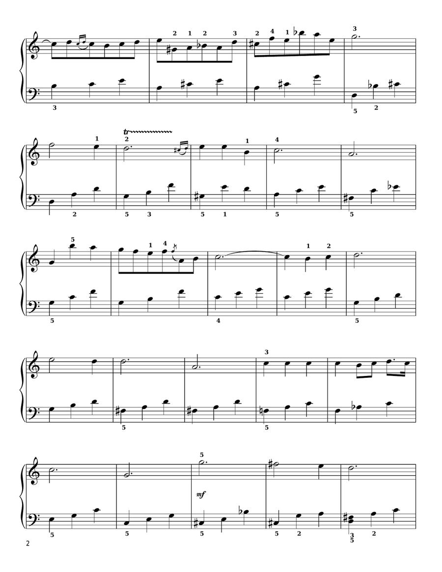 Nocturne In Eb Major, Op. 9, No. 2 Easy Piano scores gallery preview page 2