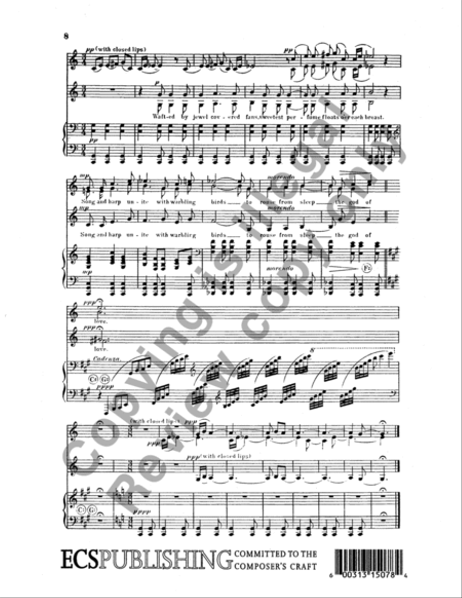 Two Eastern Pictures (I. Spring: II. Summer) SSA scores gallery preview page 17