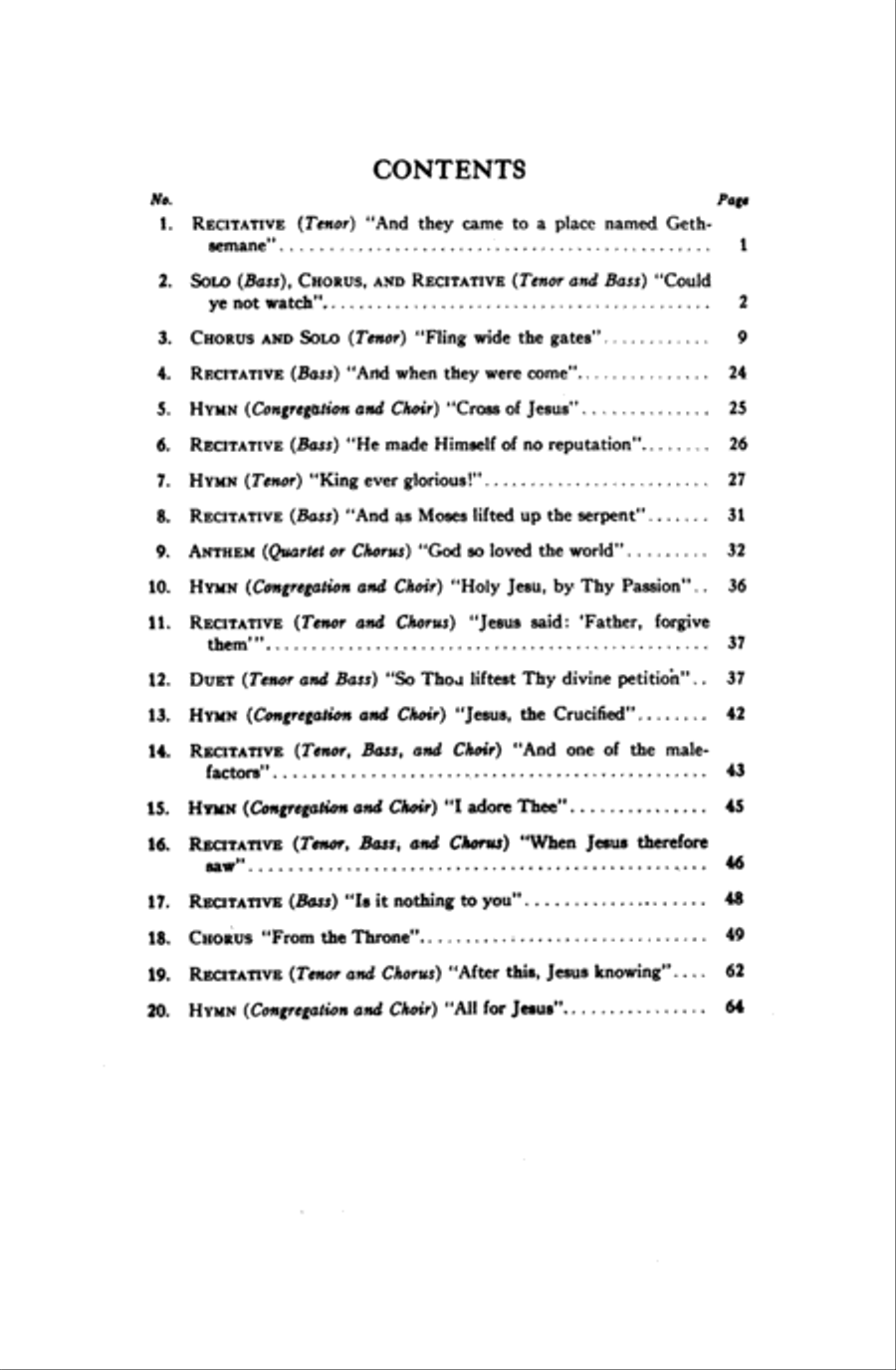 The Crucifixion 4-Part scores gallery preview page 4