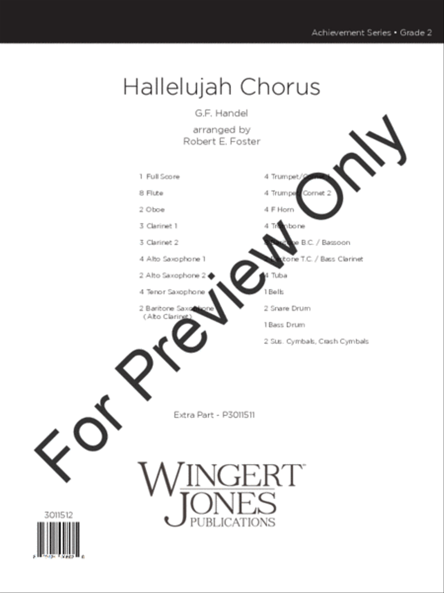 Hallelujah Chorus (Score) Concert Band scores gallery preview page 2
