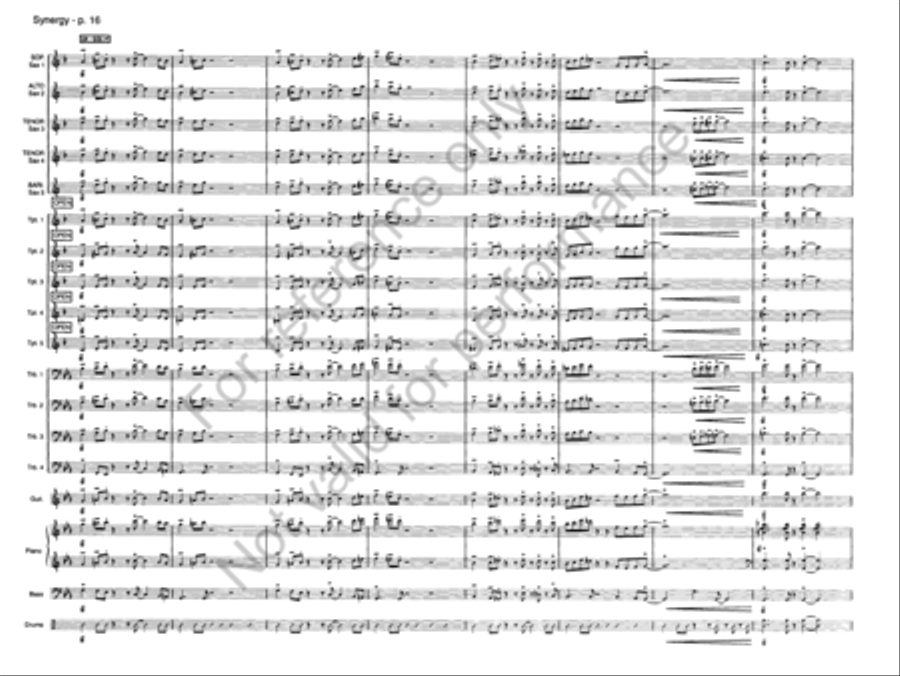 Synergy Jazz Ensemble scores gallery preview page 15