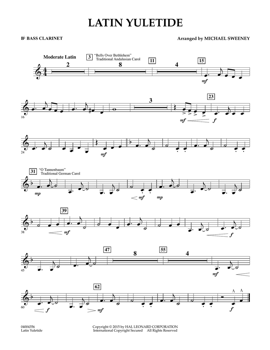Latin Yuletide - Bb Bass Clarinet
