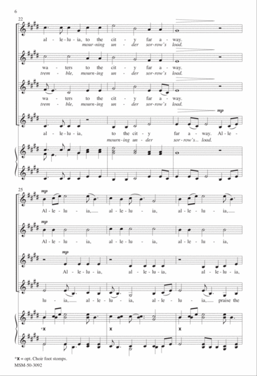 Hark! I Hear the Harps Eternal SSAA scores gallery preview page 5